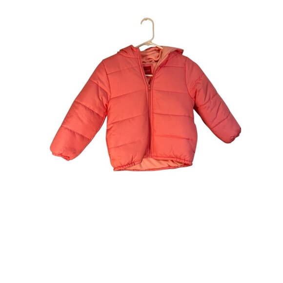 London Fog Other - London Fog Girls Coral Hooded Puffer Jacket M/5-6 Fleece Lined Winter Coat NWT
